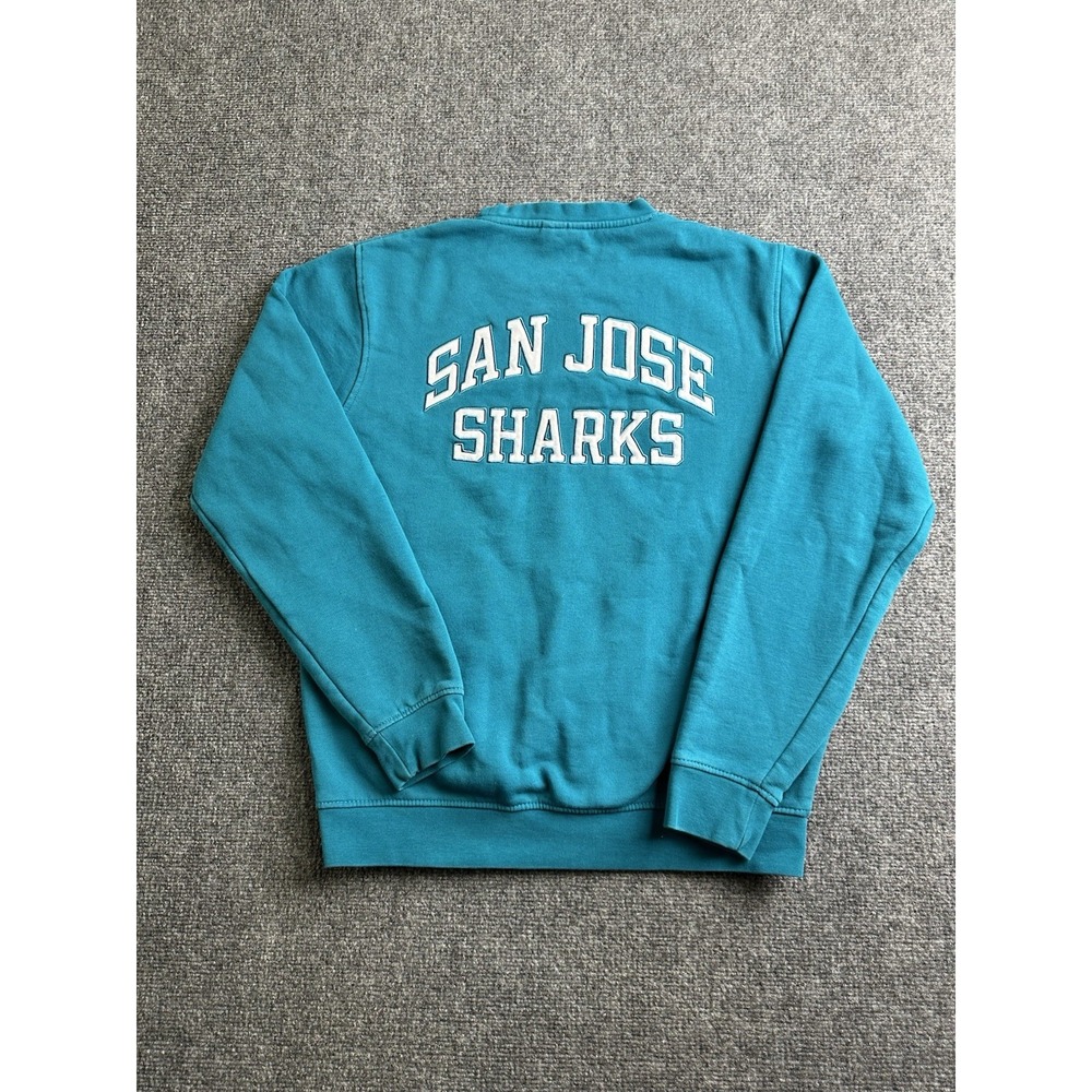 Men's San Jose Sharks NHL Northern California Teal Crewneck Sweatshirt, Size M